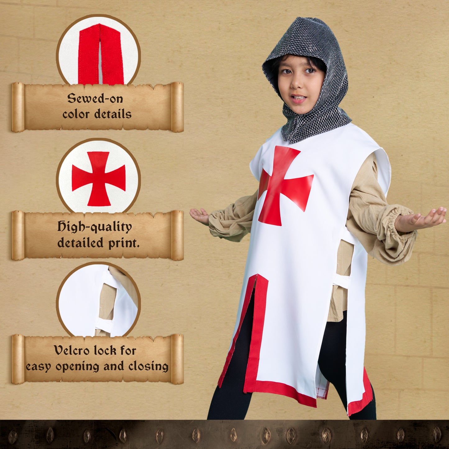 1796-1 TEMPLAR WHITE RED