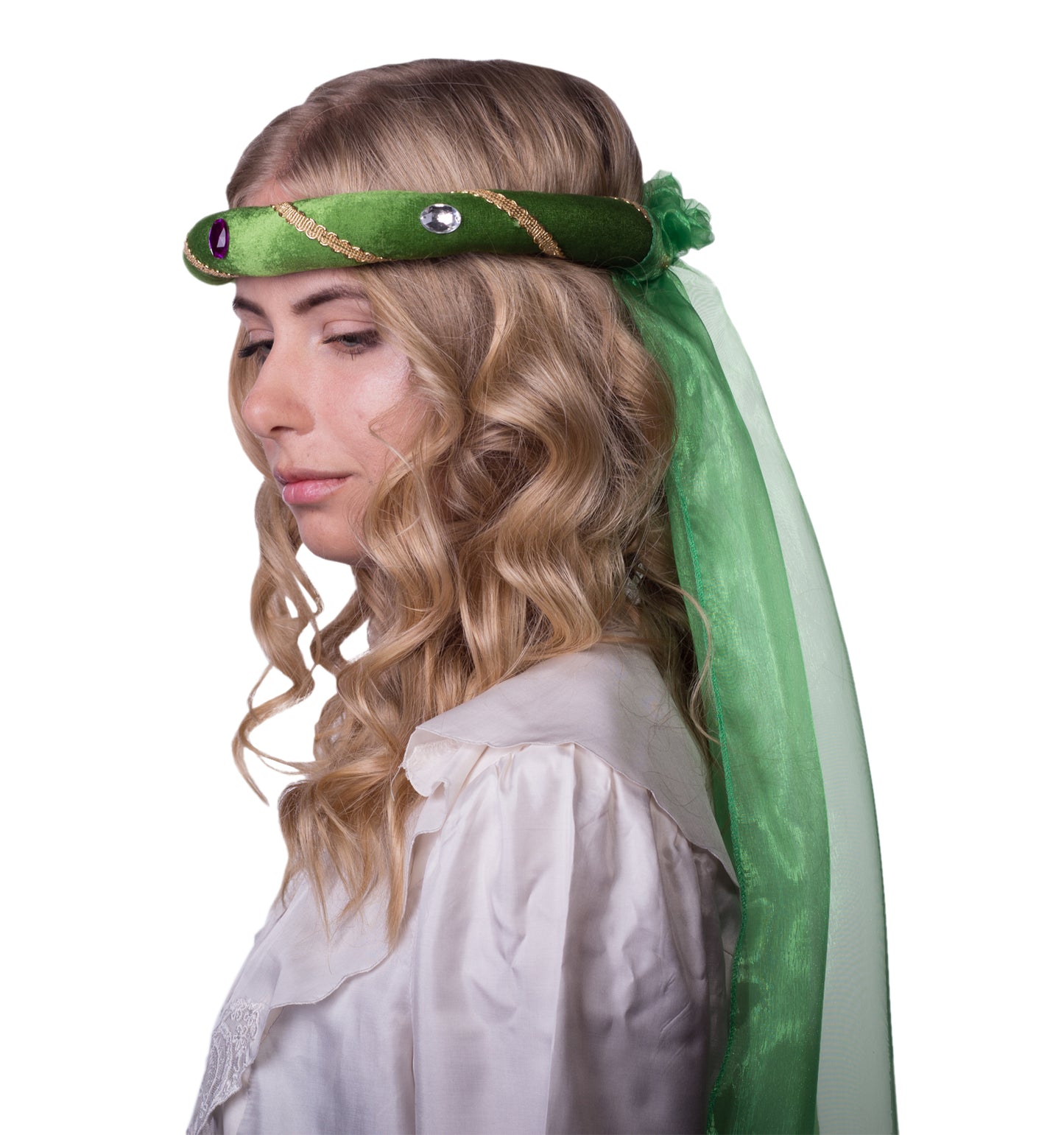 3712/3 MEDIEVAL TIARA ROSALIN GREEN