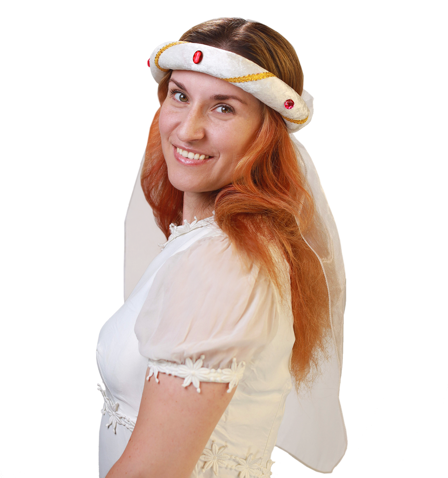 3712/1 MEDIEVAL TIARA ROSALIN WHITE