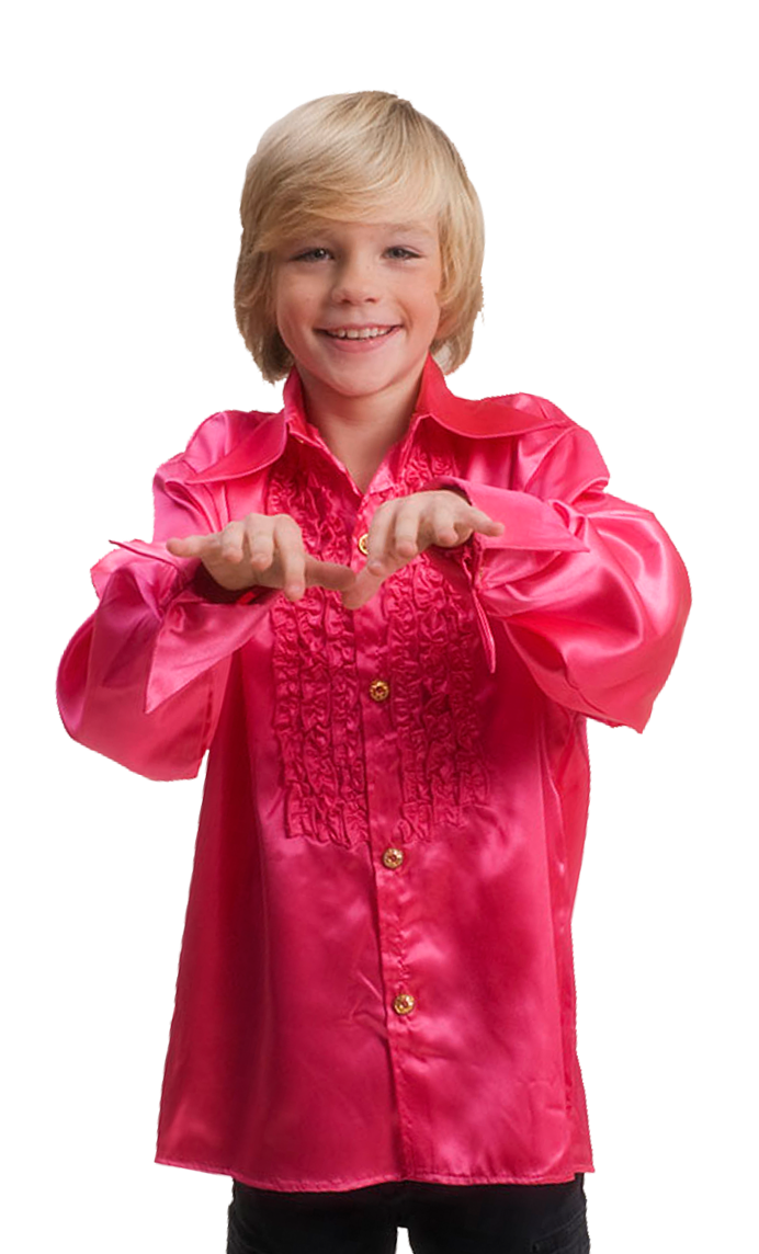 1598 JOHNY SHIRT FLUO PINK CHILD