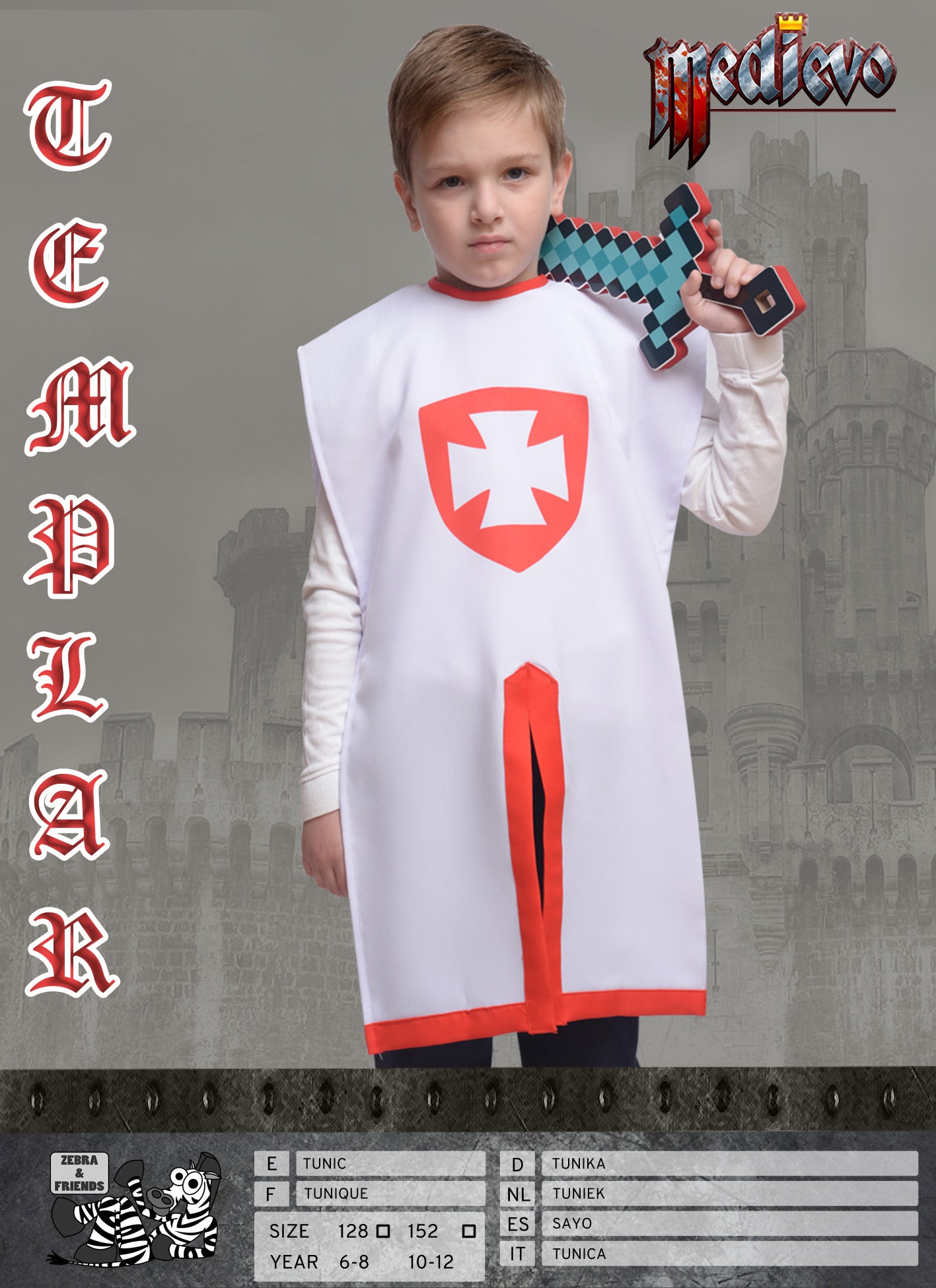 1796-1 TEMPLAR WHITE RED
