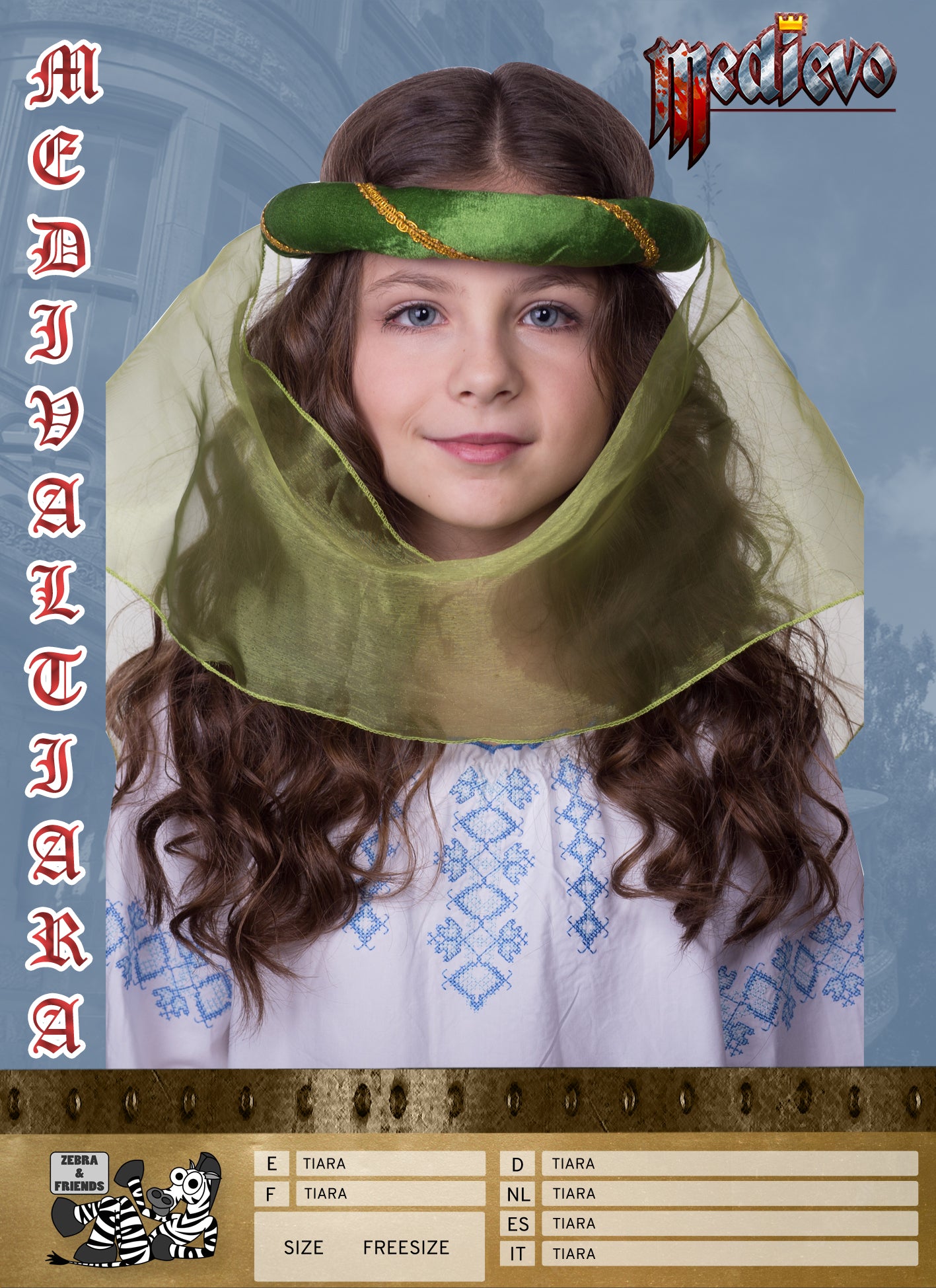 3710/3 MEDIEVAL TIARA GREEN CHILD