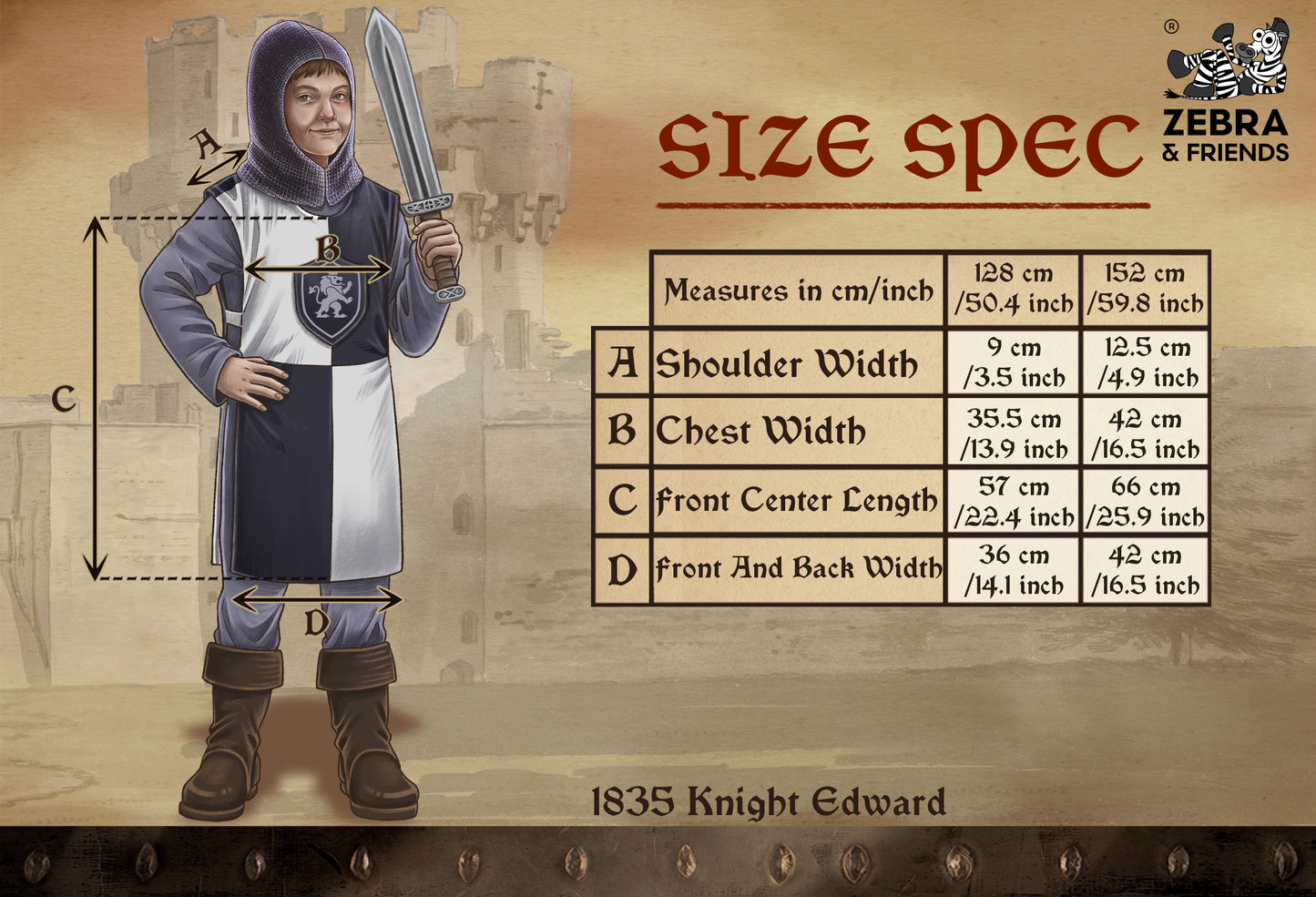 1835/7 KNIGHT EDWARD RED BLUE