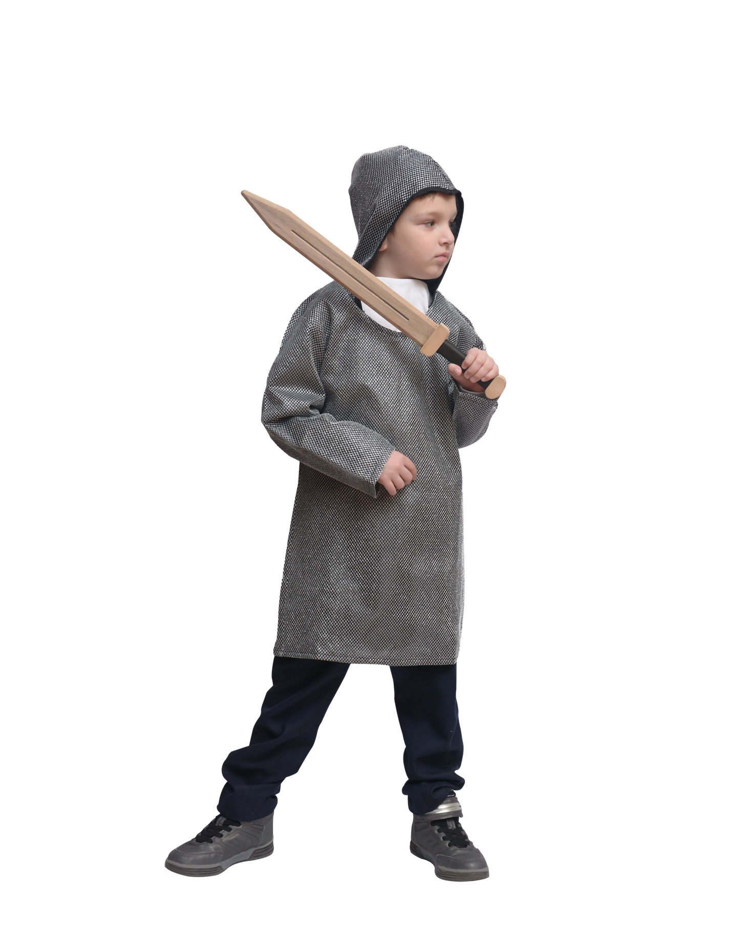 1805 KNIGHT HOODED SHIRT SILVER