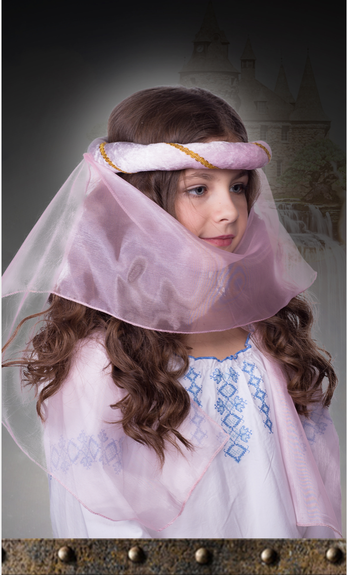 3710/5 MEDIEVAL TIARA LIGHT PINK CHILD