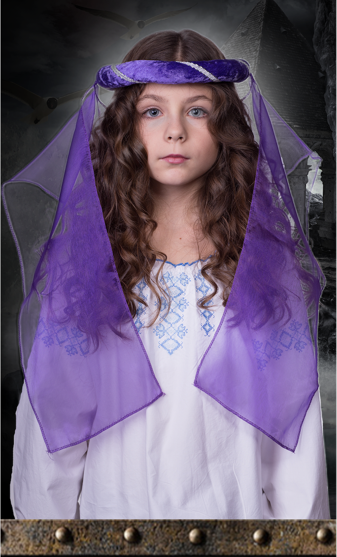 3710/2 MEDIEVAL TIARA PURPLE CHILD