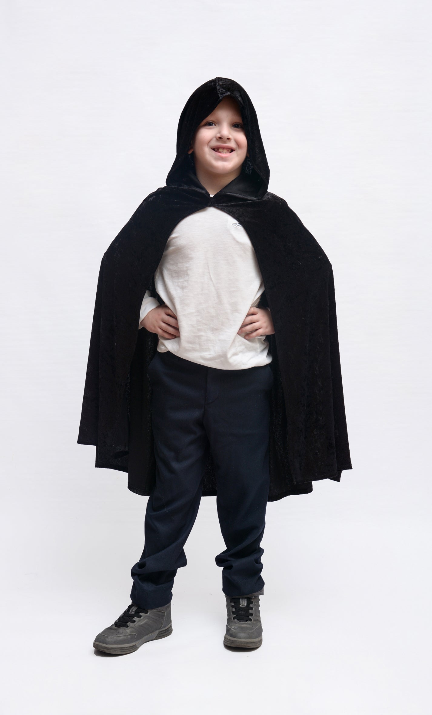 1506/1 HOODED CAPE BLACK