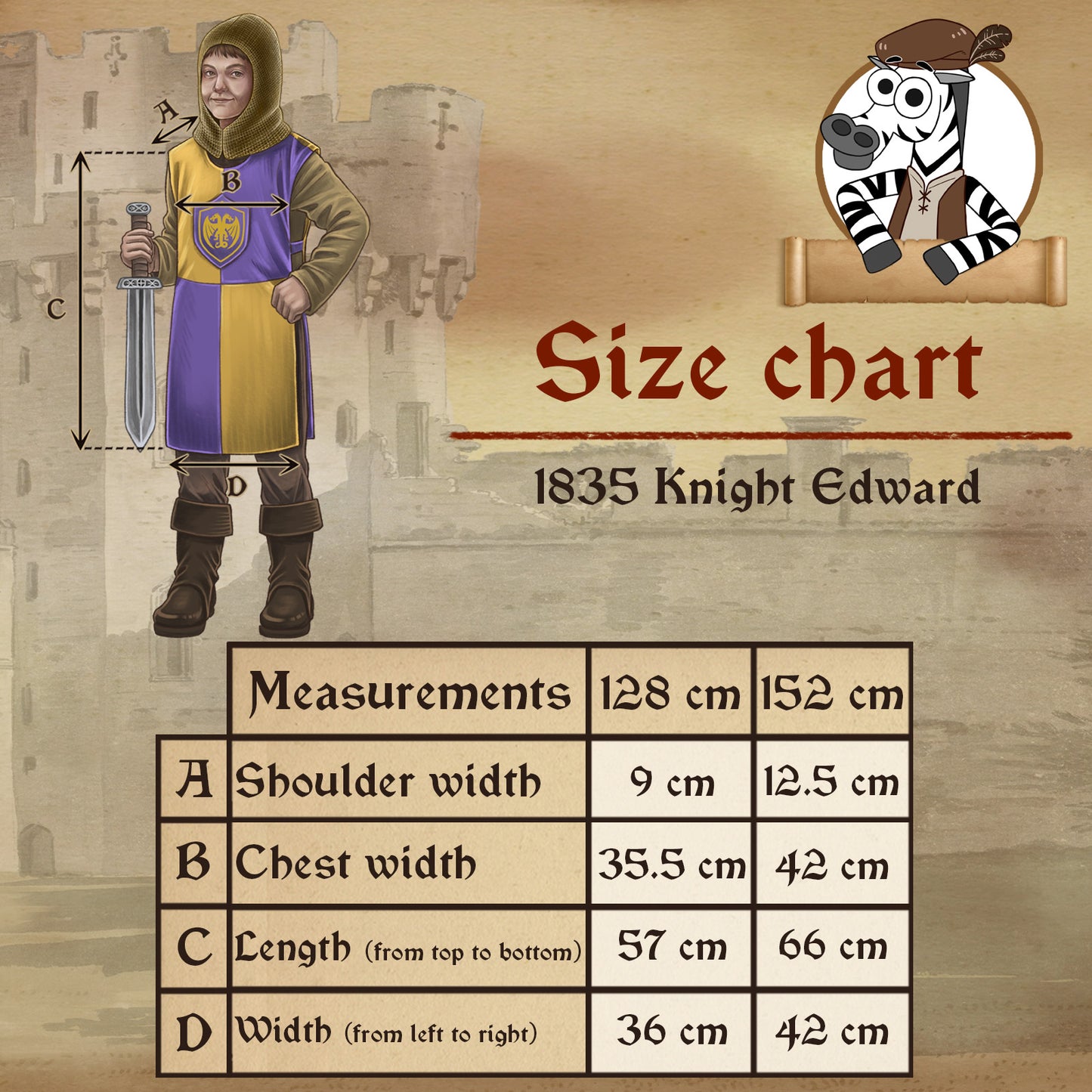 1835/1 KNIGHT EDWARD PURPLE YELLOW