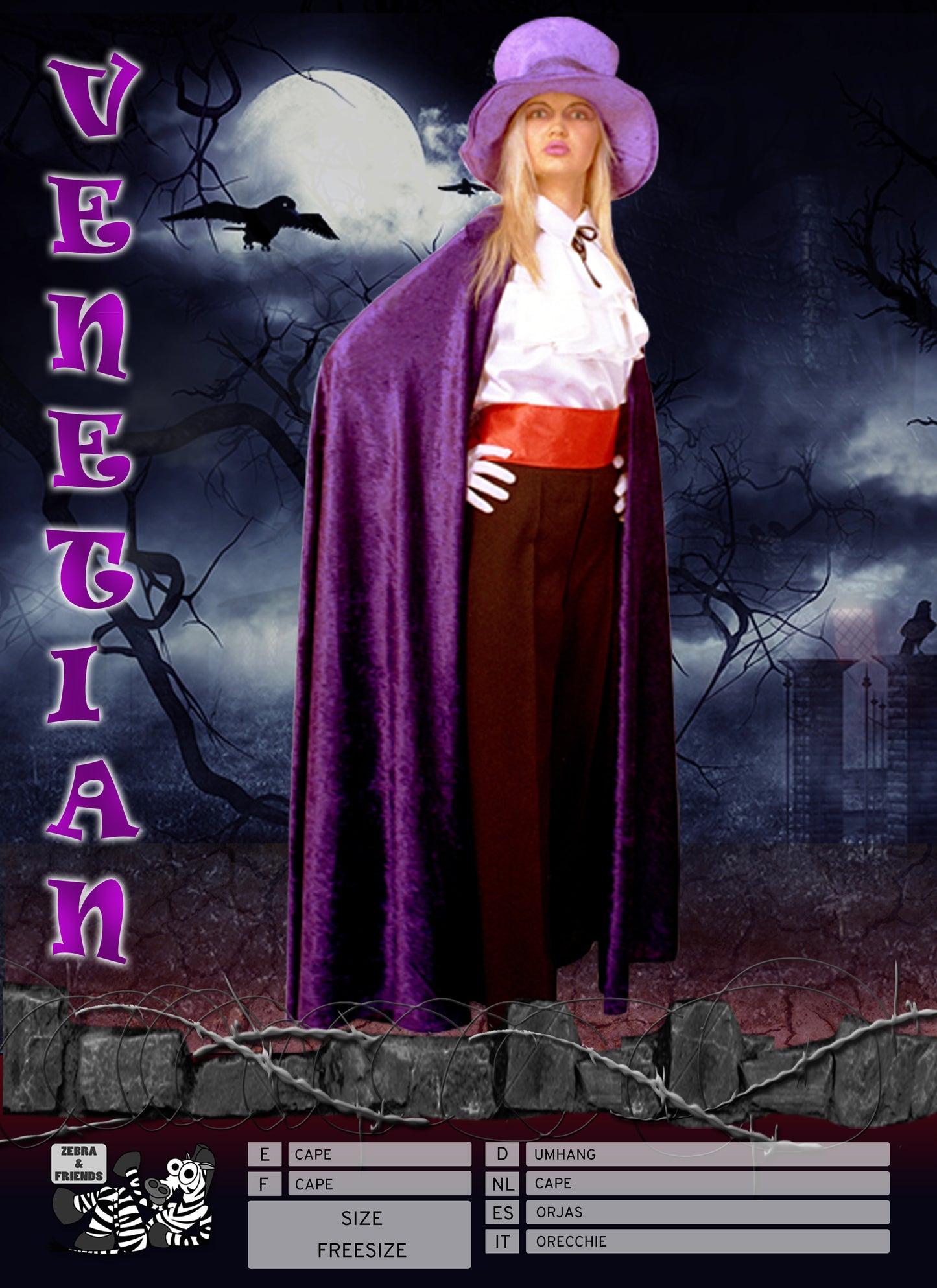 1003/2 VENETIAN CAPE PURPLE