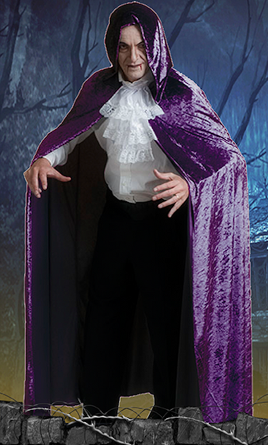 1006/2 HOODED CAPE PURPLE
