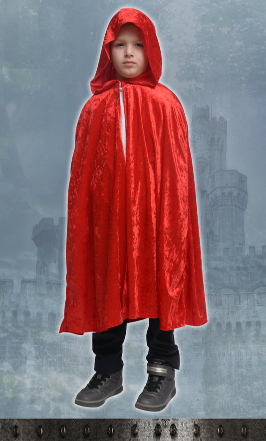 1506 /4  HOODED CAPE RED