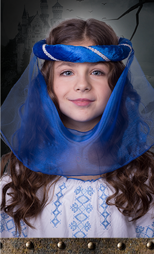 3710/7 MEDIEVAL TIARA BLUE CHILD