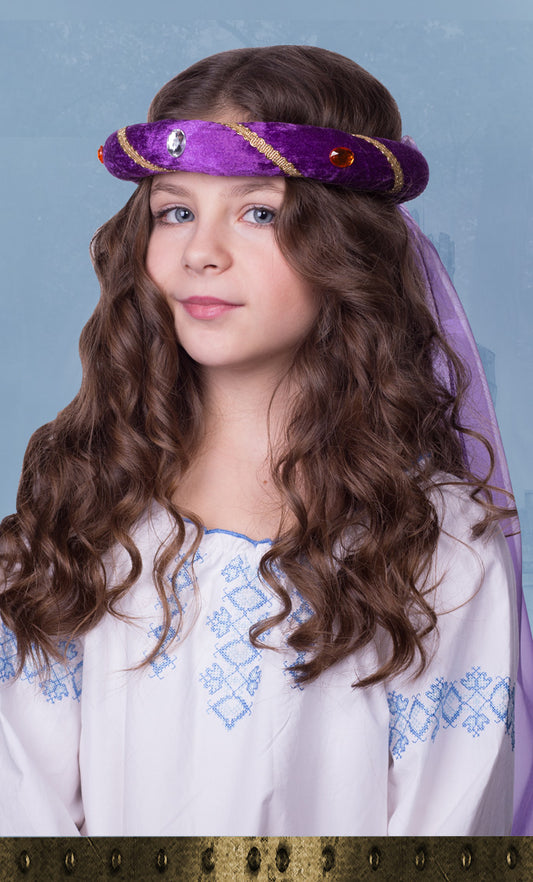 3712/2 MEDIEVAL TIARA ROSALIN PURPLE