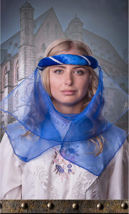 3711/7 MEDIEVAL TIARA BLUE ADULT