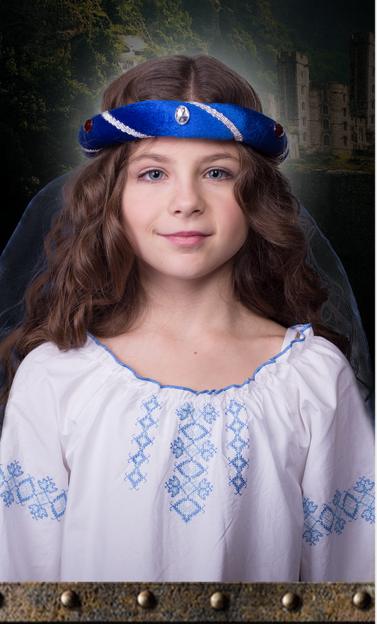 3712/7 MEDIEVAL TIARA ROSALIN BLUE