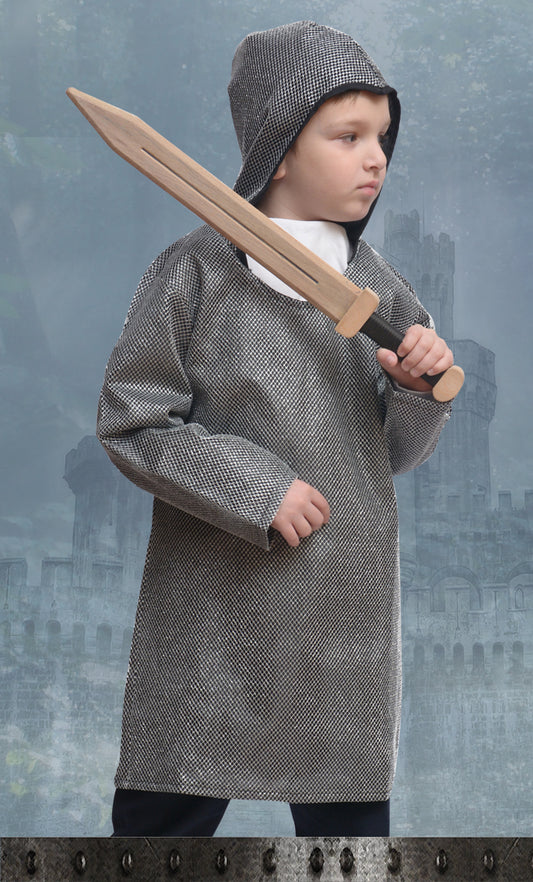 1805 KNIGHT HOODED SHIRT SILVER
